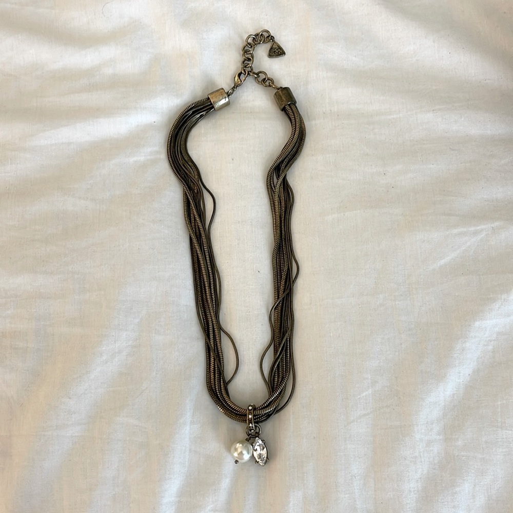 Silpada’s K&R brass multi rope chain necklace